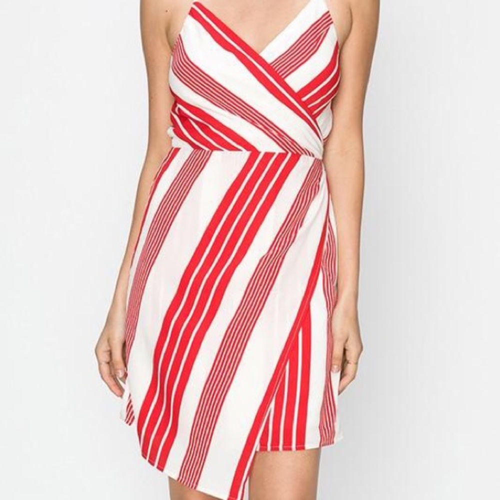 Favlux brand faux wrap-dress